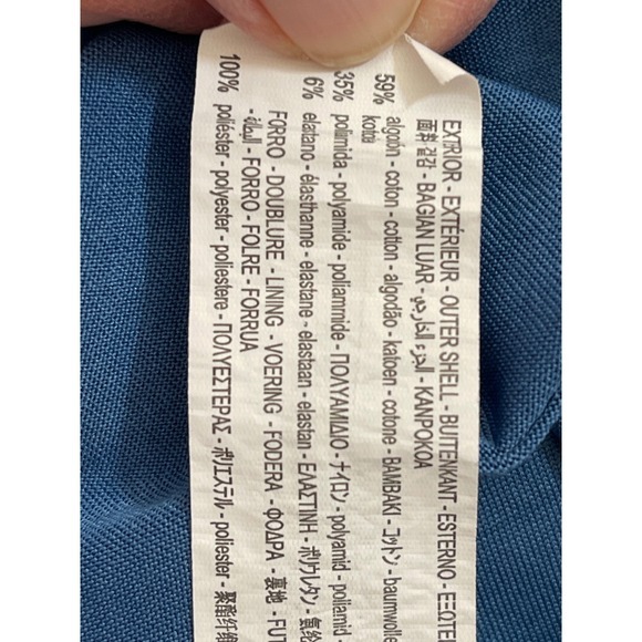 ZARA boho peasant Blue Button Front Shirt Dress Long Sleeve‎ Cinched Waist XS - Picture 9 of 10